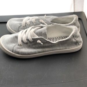 Light grey slip on shoes